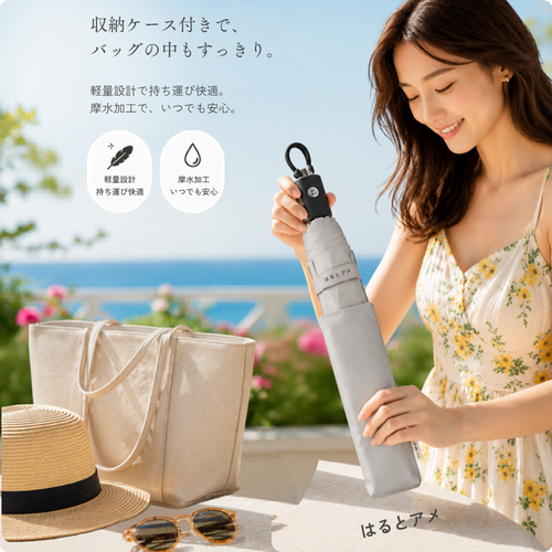 はるとアメ™ 形状記憶日傘